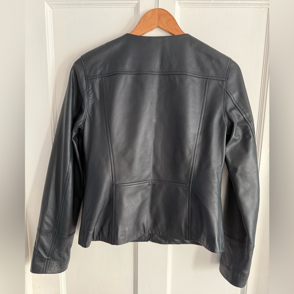 LL Bean Signature Leather Jacket - Picture 3 of 6